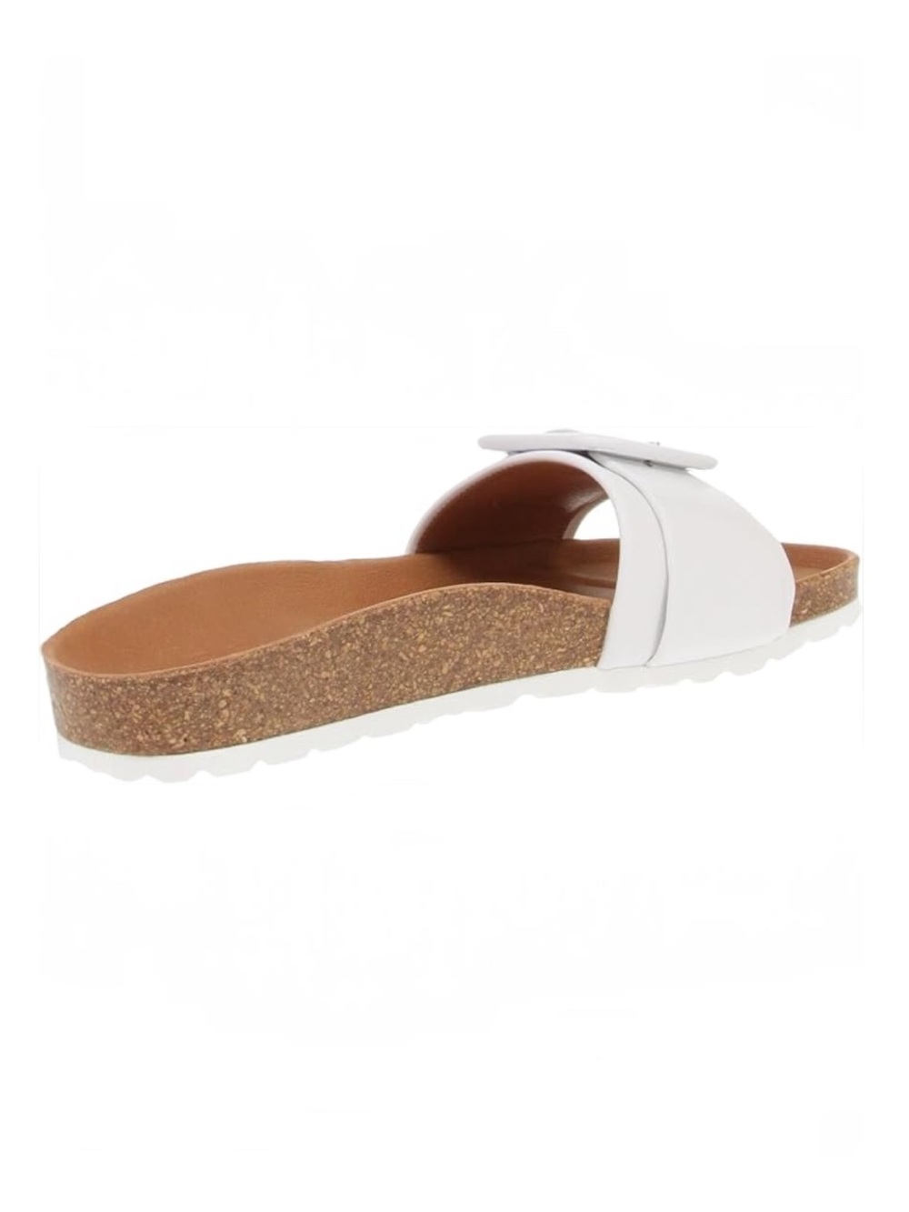 Verbenas Reiko White Leather Buckle Slide Women’s Size 7.5 US/38 EU NWOB - Picture 13 of 16